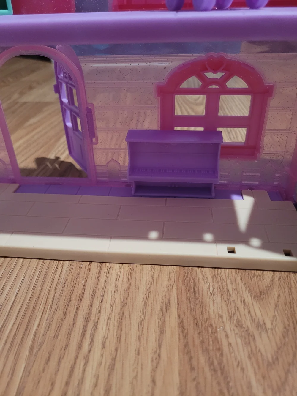 Pink & Purple Dollhouse Playset with Furniture and Figures